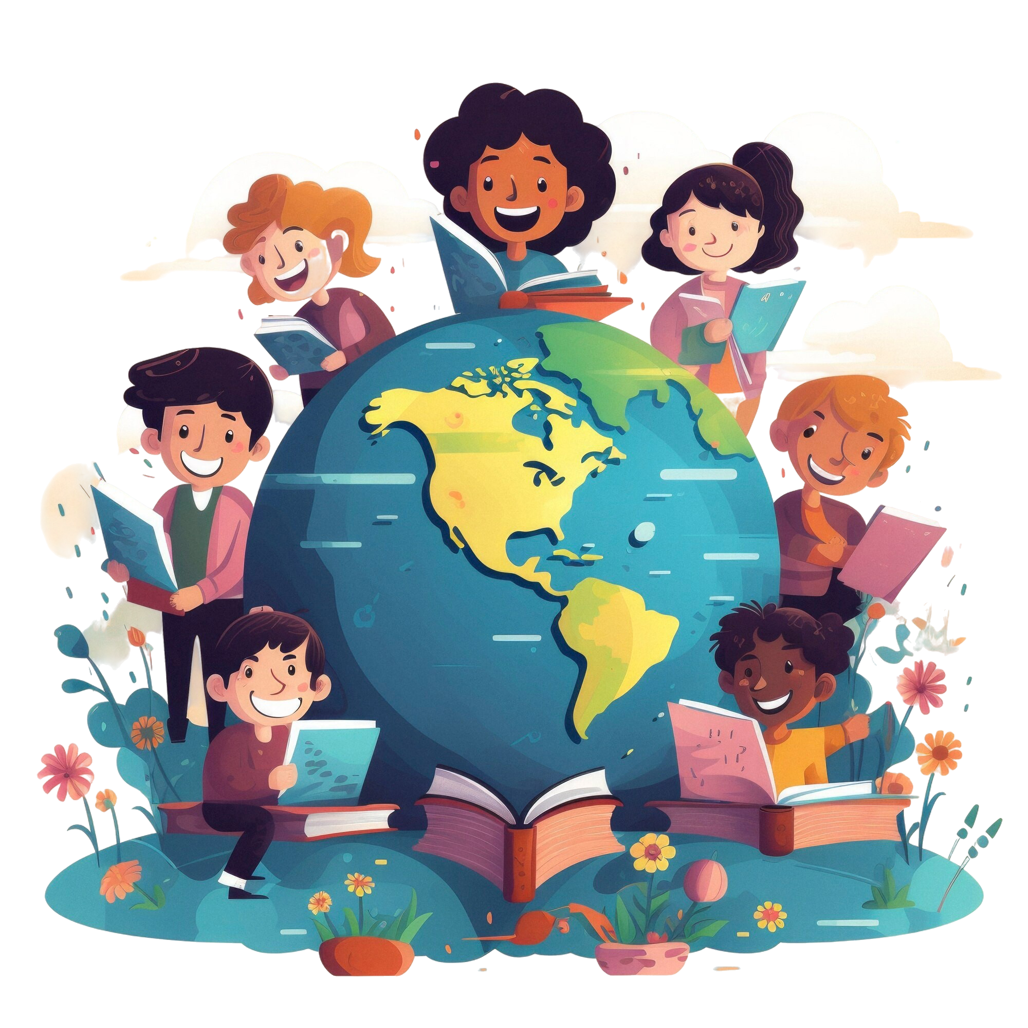 3D Diverse Community Illustration Graphic